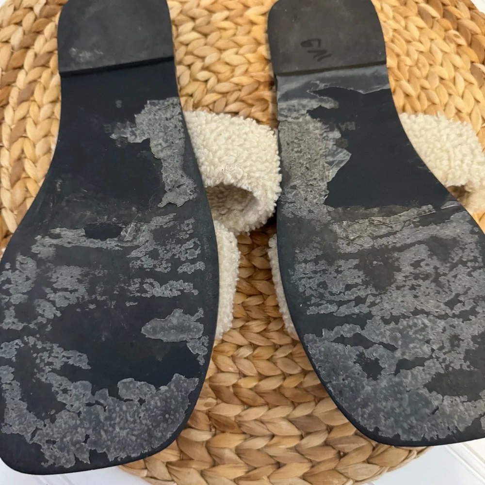 Raye Lounge Sherpa Slide Sandal Neutral